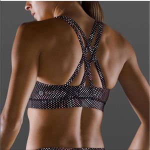 Lululemon Energy Bra Reflective *SeaWheeze in High Tempo Camo Orange Multi